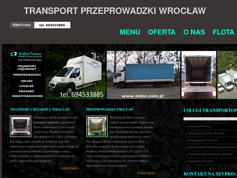 Sidor.com.pl transport ciężarowy Wrocław