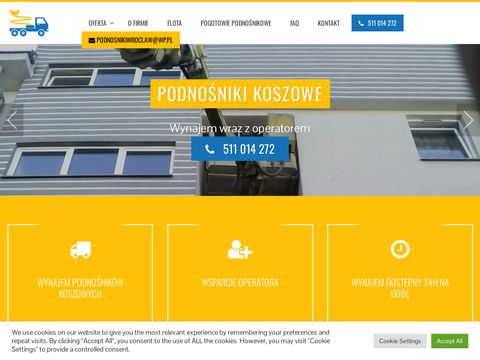 Podnosnikiwroclaw.pl - podnosnik koszowy
