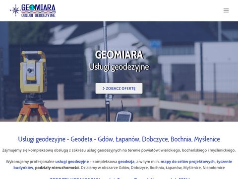 Geomiara.pl - geodeta Dobczyce i Wieliczka
