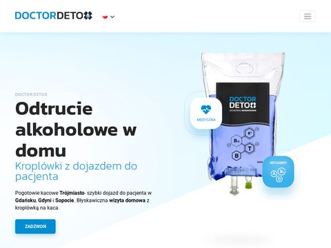 Doctordetox.pl odtrucie alkoholowe Gdańsk