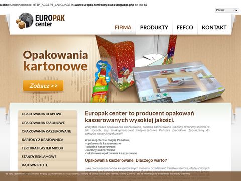 Europak-center.com.pl - pudełka kaszerowane