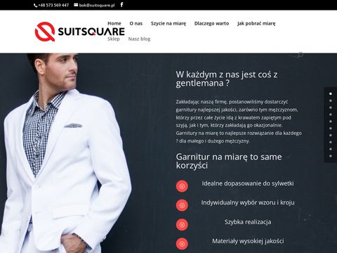 Garniturynamiare.pl modne męskie - online