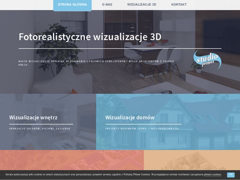 Studio-project.pl wizualizacje 3D, wnętrz, strony