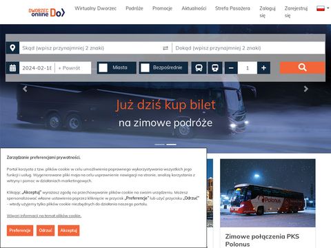 Pksbilety.pl wyszukiwarka połączeń PKS