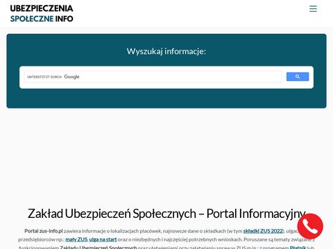 Zus-info.pl serwis informacyjny