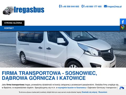 Iregasbus.pl - transport osób Sosnowiec