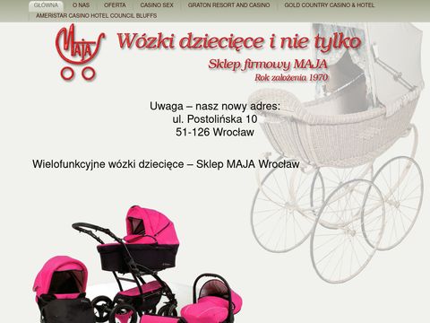 Maja.sklep.pl tanie wózki dziecięce Wrocław