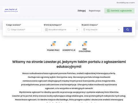 Lawster.pl - prace magisterskie