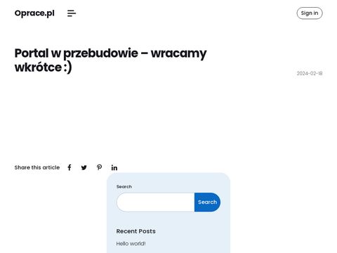 Oprace.pl - ogłoszenia