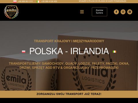 Kurieremila.pl Polska Irlandia, przesyłki i paczki