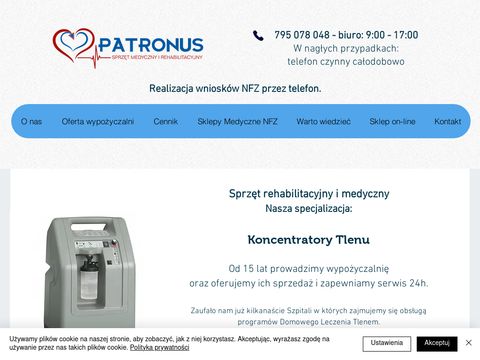 Patronus - wypożyczalnia sprzętu medycznego