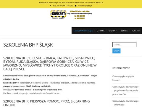 Konkretbhp.pl - szkolenia bhp