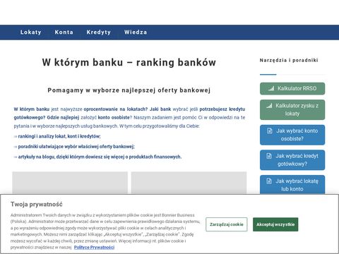 Wktorymbanku.pl najlepsze oferty