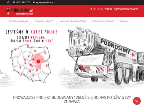 Podnosimy.com.pl - dźwigi wynajem