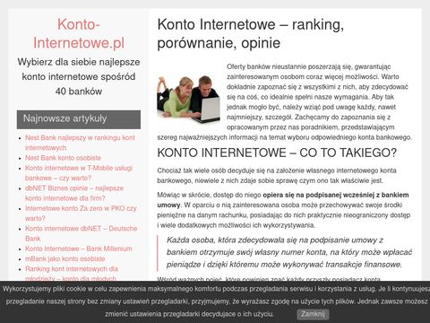Konto-internetowe.pl - w banku