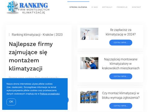 Top10klimatyzacje.pl ranking klimatyzacji Kraków