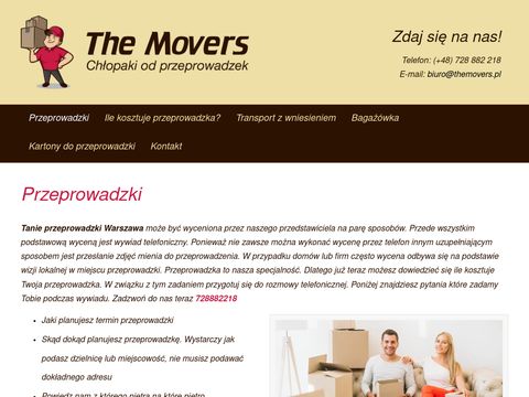 Tanie przeprowadzki Warszawa - TheMovers.pl