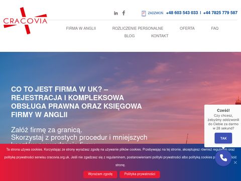 Cracovia Ltd - rejestracja firmy w uk