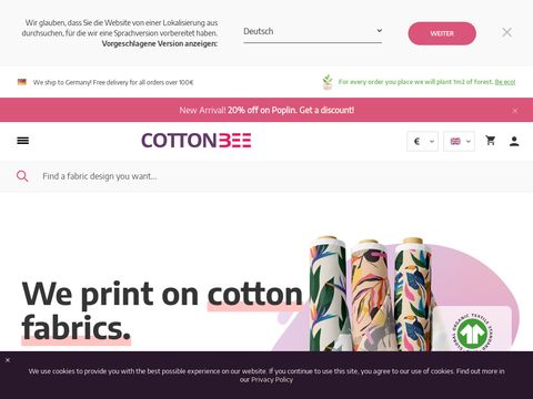 CottonBee.pl materiały do szycia na zamówienie
