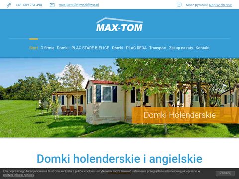 Max-Tom całoroczne domki holenderskie