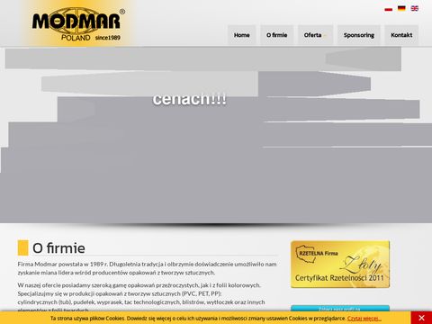 Modmar.com.pl - producent opakowań