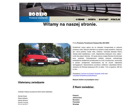 Przewozy-bodzio.com wynajem busów