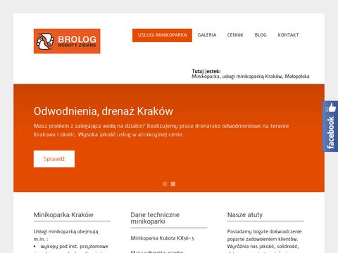 Brolog-minikoparka.pl usługi minikoparką Kraków