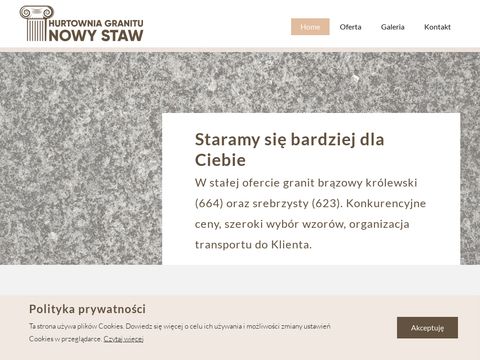 Brazowykrolewski.pl hurtownia nagrobków
