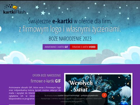 Kartkiflash.pl świąteczne e-kratki dla firm