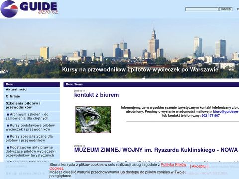 Guideservice.com.pl kurs pilota wycieczek