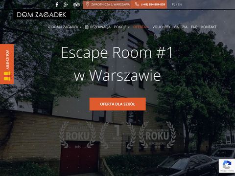 Domzagadekvr.pl - escape room