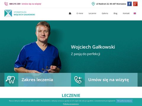 Wojciech Gałkowski protetyka Warszawa