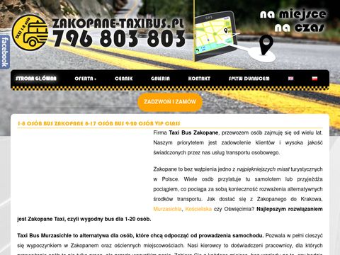Zakopane-taxibus.pl - przewóz osób