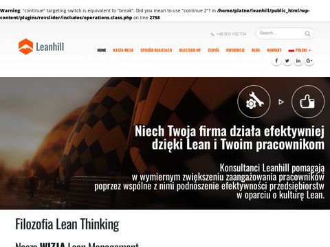 Leanhill koncepcja lean dla zakładów produkcyjnych
