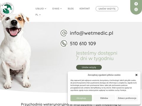 Wetmedic.pl przychodnia weterynaryjna Warszawa