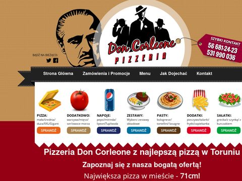 Don Corleone - pizza przez internet w Toruniu