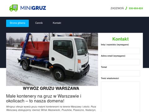 Minigruz.pl - wywóz gruzu w Warszawie