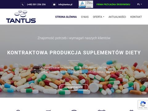 Tantus.pl - usługowa produkcja suplementów diety