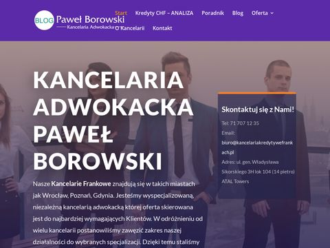 Blog-adwokatpawelborowski.pl odfrankowienie