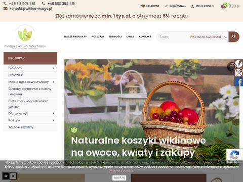 Wiklina-wraga.pl - koszyki na owoce