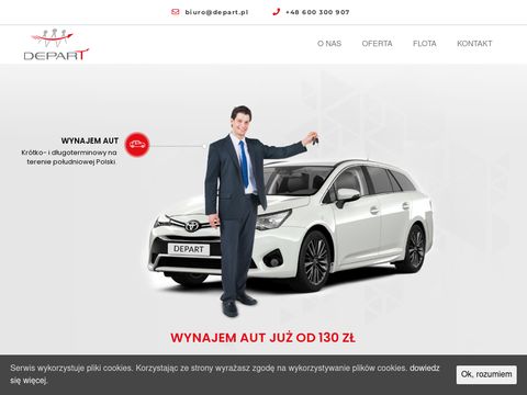 Depart.pl - wypożyczalnia samochodów
