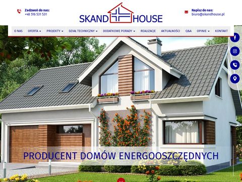 Skandhouse.pl domy z prefabrykatów drewnianych