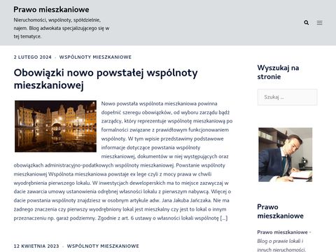 Prawomieszkaniowe.com - blog - adwokat - Warszawa