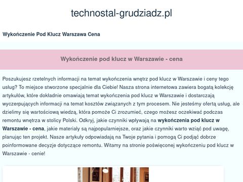 Technostal-grudziadz.pl usługi dźwigowe