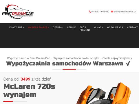 Rentdreamcar.pl - wypożyczalnia aut luksusowych