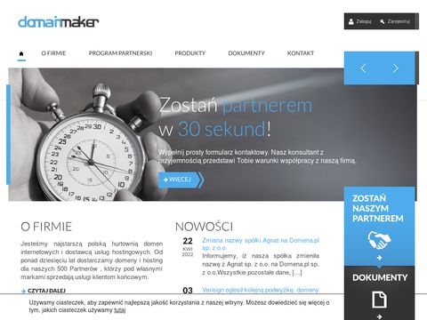 Domainmaker.pl hosting program partnerski
