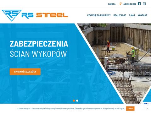 Rs-steel.pl - zabezpieczenia wykopów ziemnych