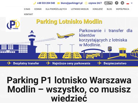 Parkingp1.pl lotnisko Modlin