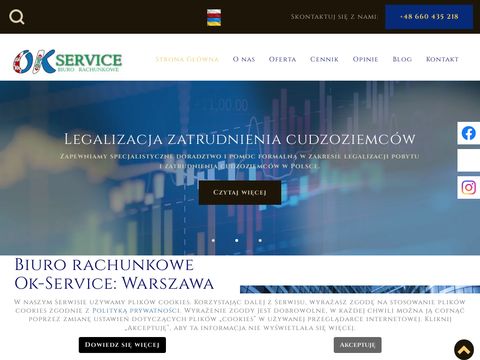 Okservice.com.pl - obsługa księgowa cennik