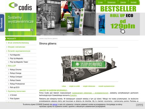 Codis.pl ścianki wystawiennicze